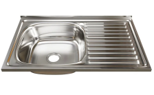 Мойка накладная 50х80 (0,6) h=160 П Mixline