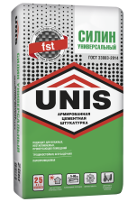 Штукатурка цементная универсальная армированная "Юнис-Силин" (25кг)