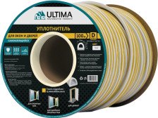 Уплотнитель D Белый двойной 9х8мм ULTIMA