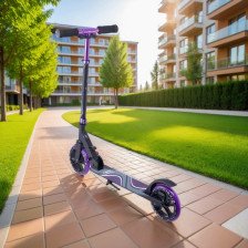 Самокат RIDEX Liquid 2 колеса 180 мм черный/фиолетовый