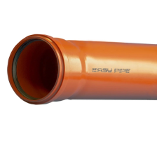 Труба канализационная раструбная 110х3,4х1000 (наружная) EASY PIPE ПОЛИТЭК (5)