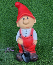 Фигура Гном сказочный зеленый/красный 5075/7380