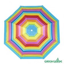 Зонт пляжный D 1,6м Green Glade А1255 полосатый