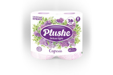 Бумага туалетная Plushe Deluxe 3-х слойная 4шт в ассортименте