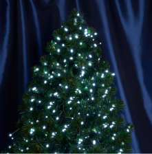 Гирлянда линейная, 500 LED 5000K, 10м + 2м (с контроллером)  зеленый шнур,  IP20  CL09