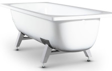 ВАННА стальная 1,6м с ножками белая Donna Vanna