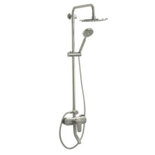 Стойка душевая со смесителем Magnus "Тропический душ" нерж сталь 9239