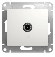 Розетка TV 1-м скрытой установки Glossa GSL000193 конектор белый