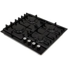 Стол бытовой газовый ПВГ P-GBR Oasis (58,0х51,0х9,5см)(цвет:черный, закалённое стекло)