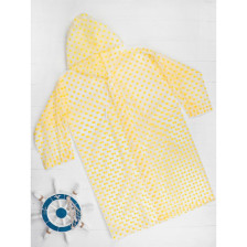 Плащ- дождевик детский "Горошек" желтый, универсальный размер