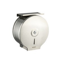 Диспенсер для туалетной бумаги BRIMIX с полочкой и ключом, нерж сталь/сатин 903-S