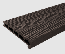 Ступень узкая (полуступень) T-DECKS PREMIUM 3D венге браш (3000х170х25 мм)