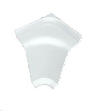 Угол внутренний пласт белый блеск KORNER