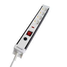 Фильтр сетевой 4м с заземлением ПВС 3х1мм 3м 16А HM22-41-03 Techno белый