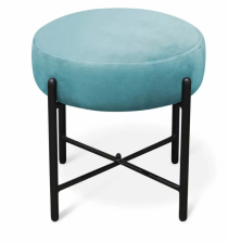 Банкетка SHT-B4 голубая пастель/черный муар 