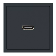 Розетка HDMI 2.0 Type Эмили RST00-5118-05 черный уголь
