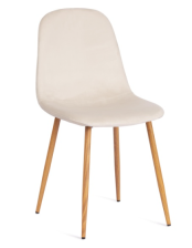 Стул BREEZE (mod. 4724) вельвет/металл, 44х53х87см, Light beige (светло-бежевый) HLR1/натуральный