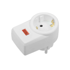 Адаптер-разветвитель фильтр 1 розетка 16А (блочный) СФ-01К WFP 10-16-01-K01