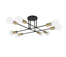 Светильник LOFT EASY-8E27-BLT 8хЕ27 черный 600х600х219  IP40  ASD/InHome 2679