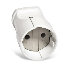 Гнездо штепсельное 10А 250В б/з белый А115