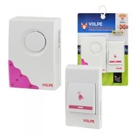 Звонок беспроводной Uniel UDB-Q026 W-R1T1-16S-80M-WH белый, 16 мелодий, 80м,TM Volpe. 