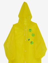 Плащ-дождевик детский со светоотражающими элементами, желтый (120-160см) 