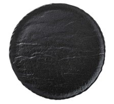 Тарелка 23 см SLATESTONE фарфор черный WL-661125/A