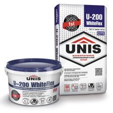 Клей плиточный белый WHITEFLEX U-200 (5кг) Юнис