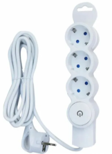 Удлинитель 3вх 3м с/з 16А 3,5 кВт с выкл Mi303 Спутник