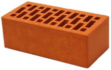 Кирпич лицевой  полуторный персик-красный Новомосковск