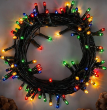 Гирлянда Метраж 5.5 м нить темная 140 ламп 220V контр 8 р МУЛЬТИ 670999