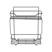 Полка MILARDO Grid 2-ярусная прямая GRICS2ВM44 сталь/черный матовый