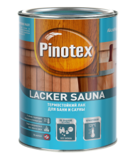 Лак LACKER SAUNA 20 полуматовый (1л) Pinotex 