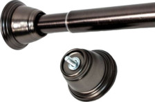 Штанга для душа 1,22-2,18м Decor Collec без колец DC010 черный