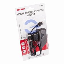 Сетевое зарядное у-во miniUSB шнур 1.2м (16-0261)