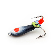 Мормышка вольфрамовая Wormix37 Чертик черный с глазком d-2,0 0,3гр (128)