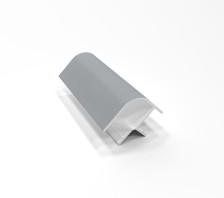 Соединение 90 градусов h 150 алюминий гладкий