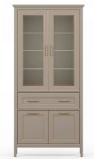 Шкаф "Классик" REG2W2D1S Глиняный серый 203х95х40,5см