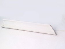 Бордюр-уголок М-250 белый правый (Орнамент)