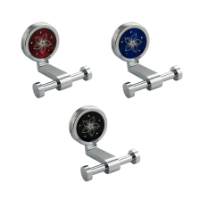 Крючок двойной Russia-Moscow металл/хром 3922 красный декор