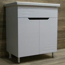 Тумба с раковиной Мио-60 белая МВК