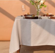 Скатерть хлопок Этель Calm 146х220, Бежевый