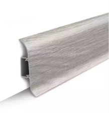 Плинтус Классик Идеал с кабель-каналом ясень серый 2,2 м 55 мм