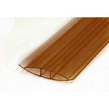 Соединитель для поликарбоната (3м) 8 мм коричневый