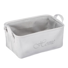 Корзина для хранения "Велюр" 25х19х14см белый LIS-17M