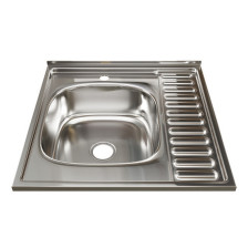 Мойка накладная 60х60 (0,8) h=160 Л Mixline