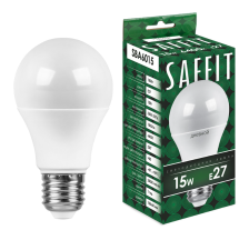 Лампа светодиодная Е27 15W/6400 А60 Saffit