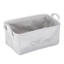 Корзина для хранения "Велюр" 25х19х14см белый LIS-17M