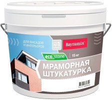 Мраморная штукатурка Ecostone 972 фракция K 1,0-1,5 мм (15кг) Bayramix