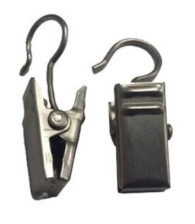 Комплект зажимов для метал колец  хром СЗФ-9030